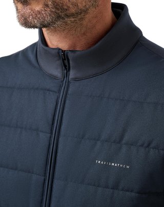 Travis Mathew Point Of Sail chaleco de hombre, mood indigo