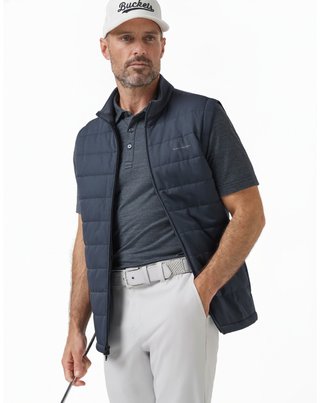Travis Mathew Point Of Sail chaleco de hombre, mood indigo