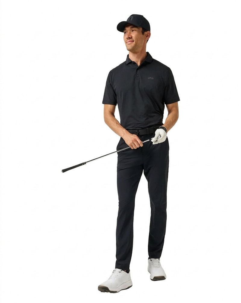 Travis Mathew Hero Hour Golf pantalones de hombre, negro
