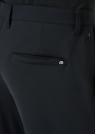 Travis Mathew Hero Hour Golf pantalones de hombre, negro
