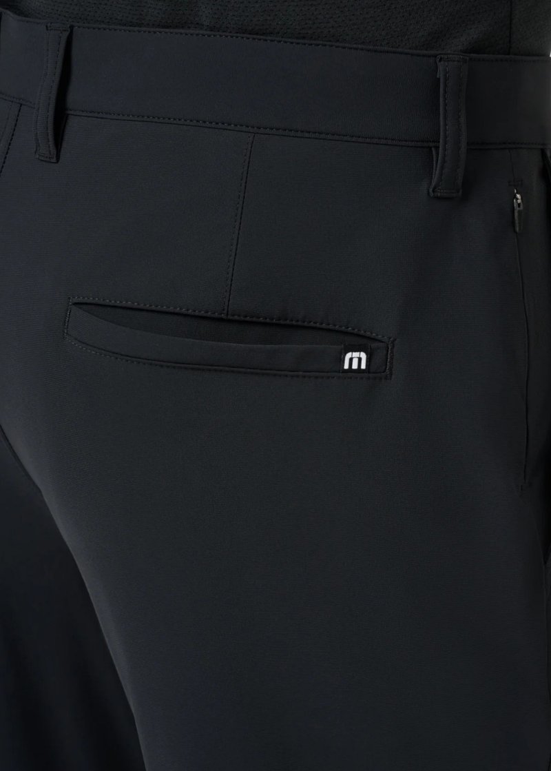 Travis Mathew Hero Hour Golf pantalones de hombre, negro