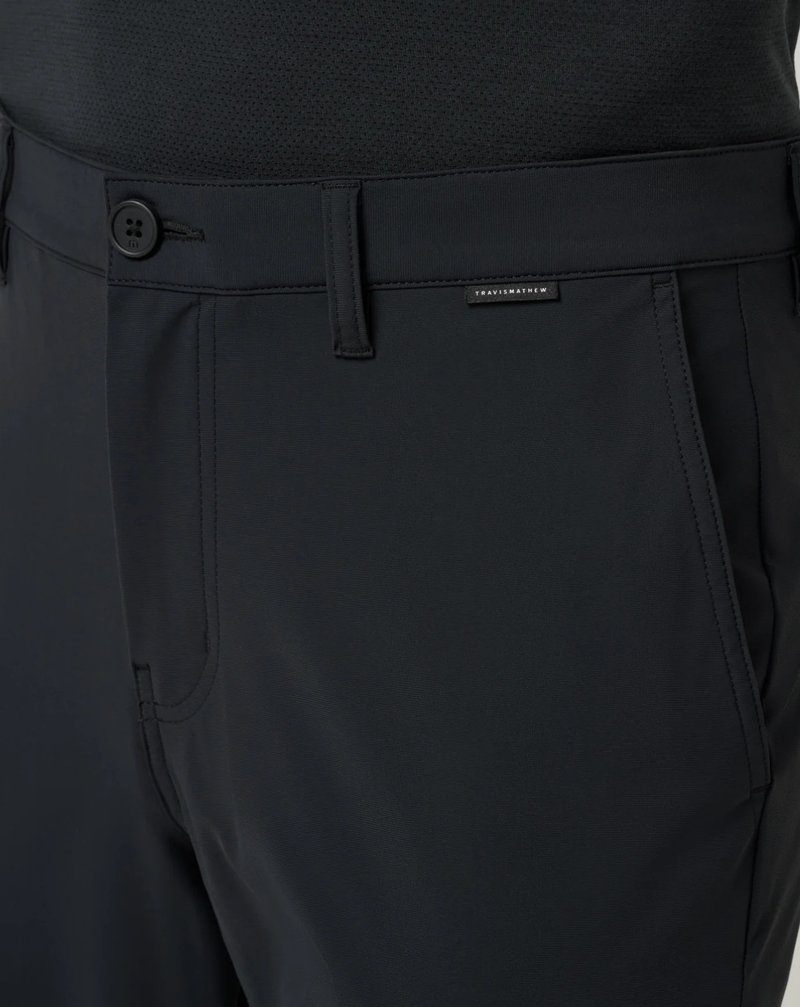 Travis Mathew Hero Hour Golf pantalones de hombre, negro
