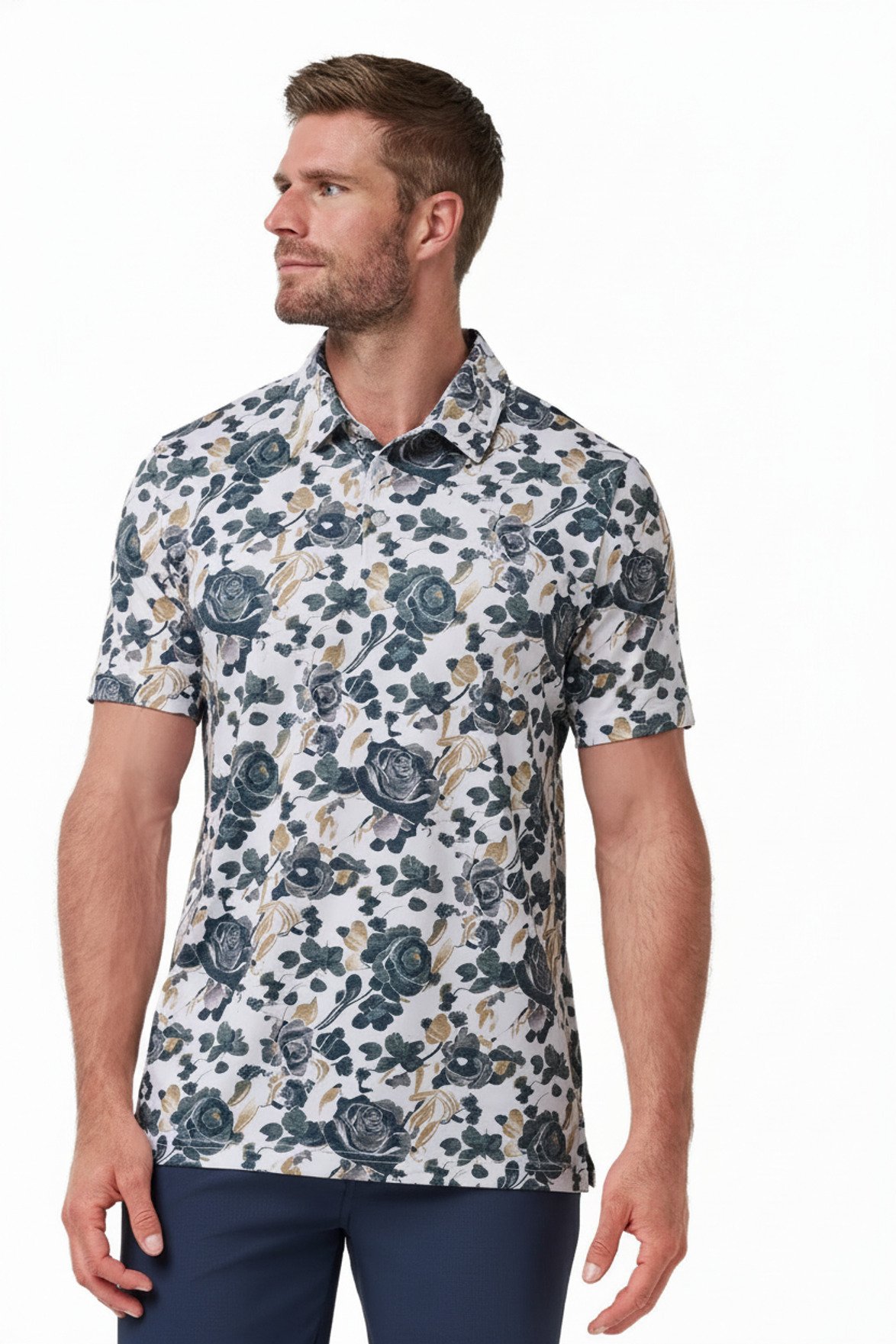 Travis Mathew Featherweight Villa polo de hombre, blanco