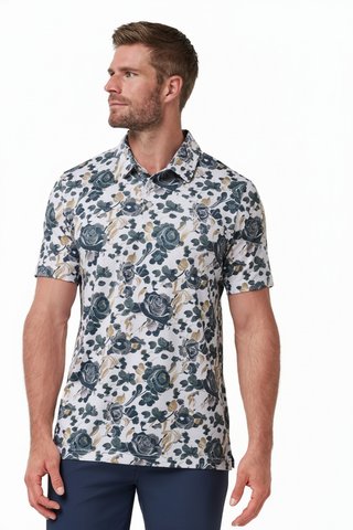 Travis Mathew Featherweight Villa polo de hombre, blanco