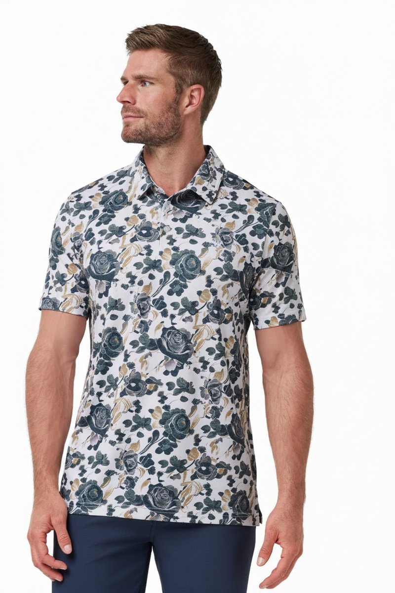 Travis Mathew Featherweight Villa polo de hombre, blanco