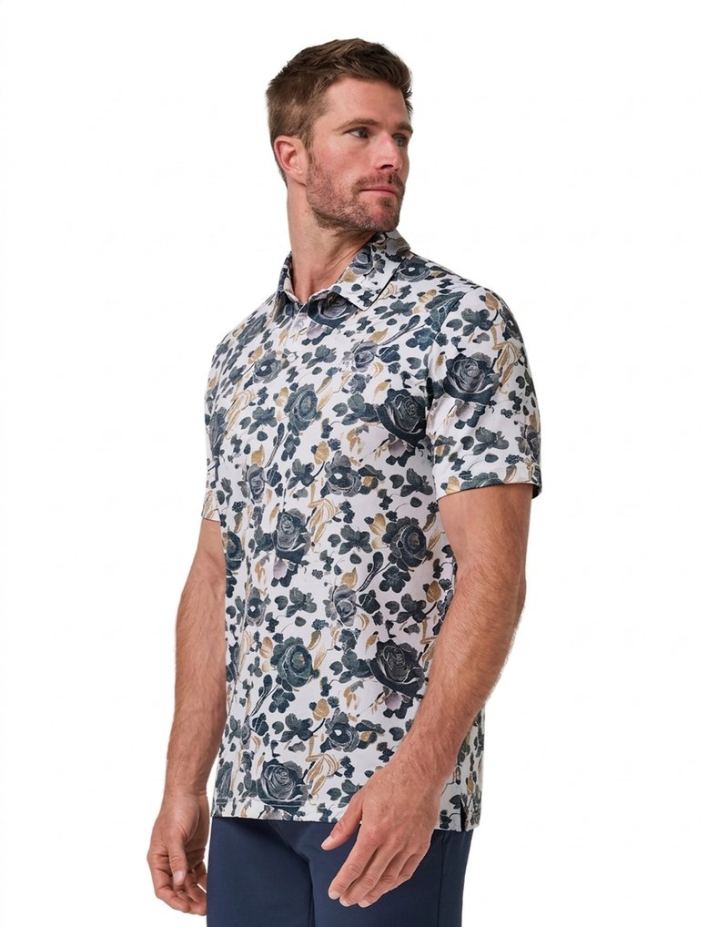 Travis Mathew Featherweight Villa polo de hombre, blanco