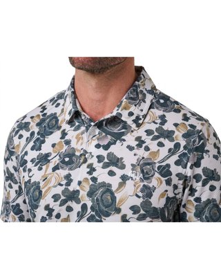 Travis Mathew Featherweight Villa polo de hombre, blanco