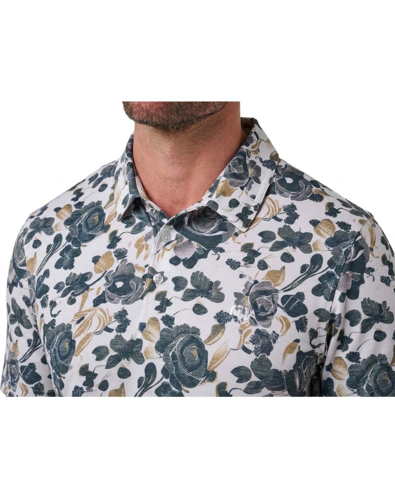 Travis Mathew Featherweight Villa polo de hombre, blanco