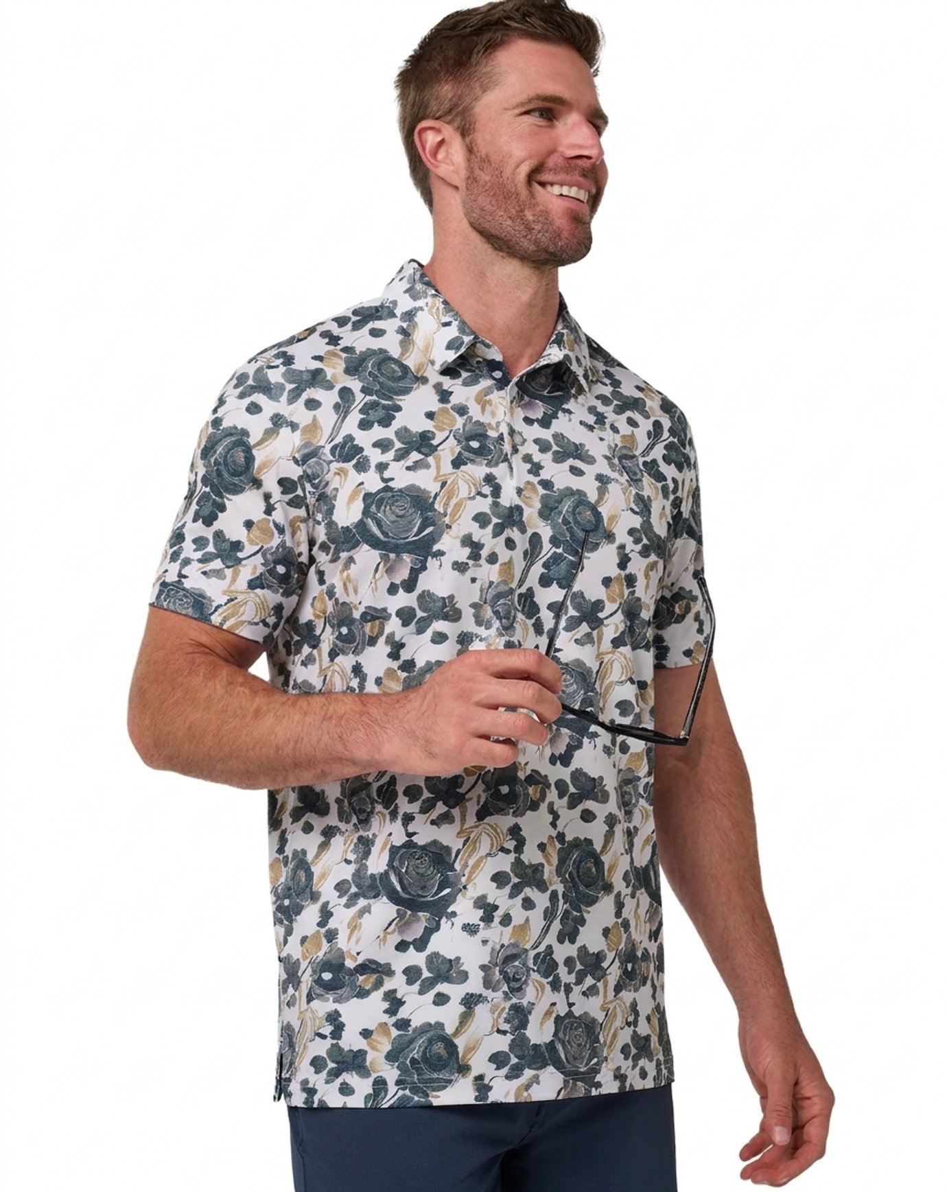 Travis Mathew Featherweight Villa polo de hombre, blanco