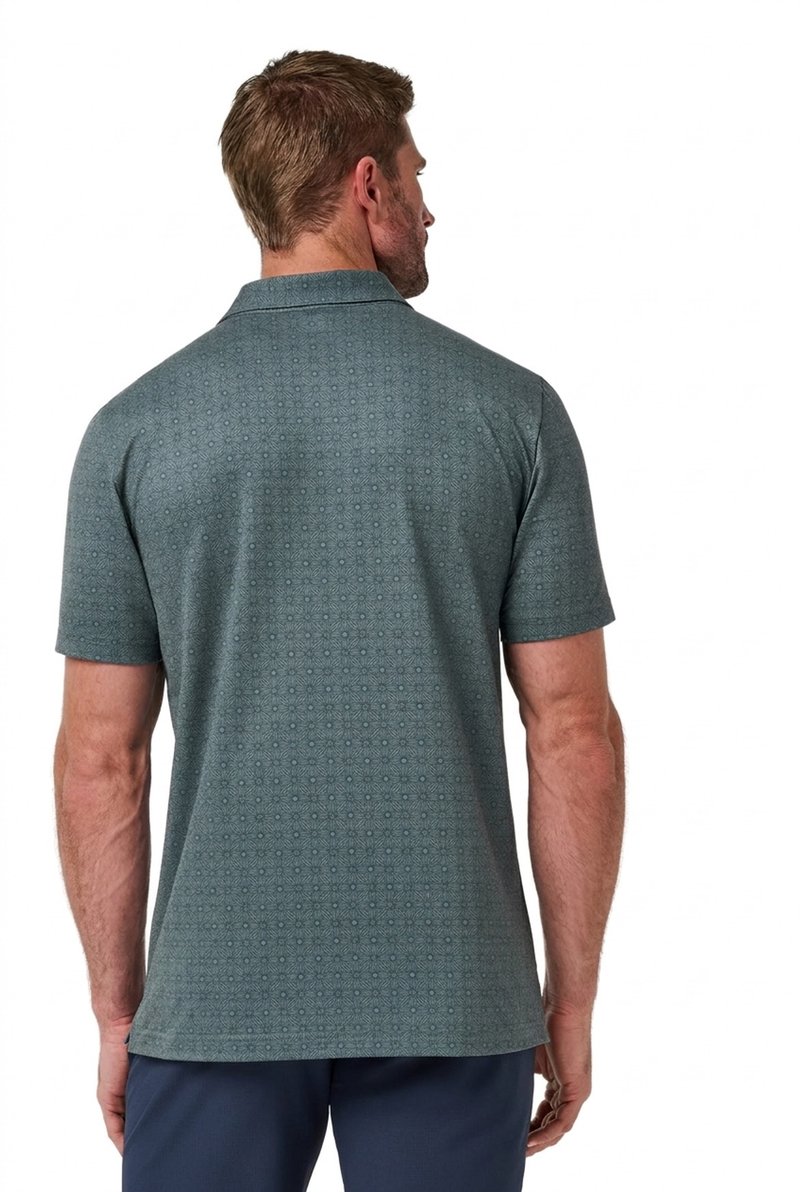 Travis Mathew Featherweight Trophy Ready polo de hombre, balsam green