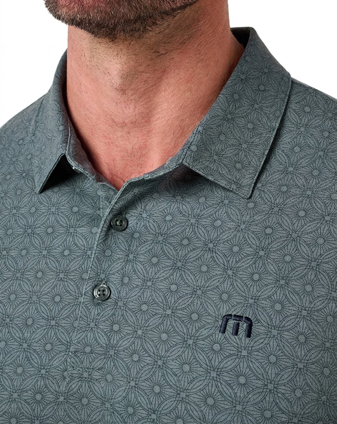 Travis Mathew Featherweight Trophy Ready polo de hombre, balsam green