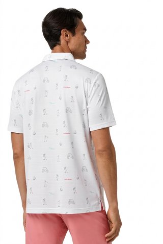 Travis Mathew On A Mission polo de hombre, blanco