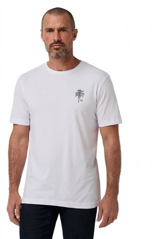 Travis Mathew Horizon Hideaway camiseta de hombre, blanca