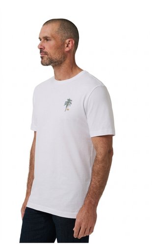 Travis Mathew Horizon Hideaway camiseta de hombre, blanca