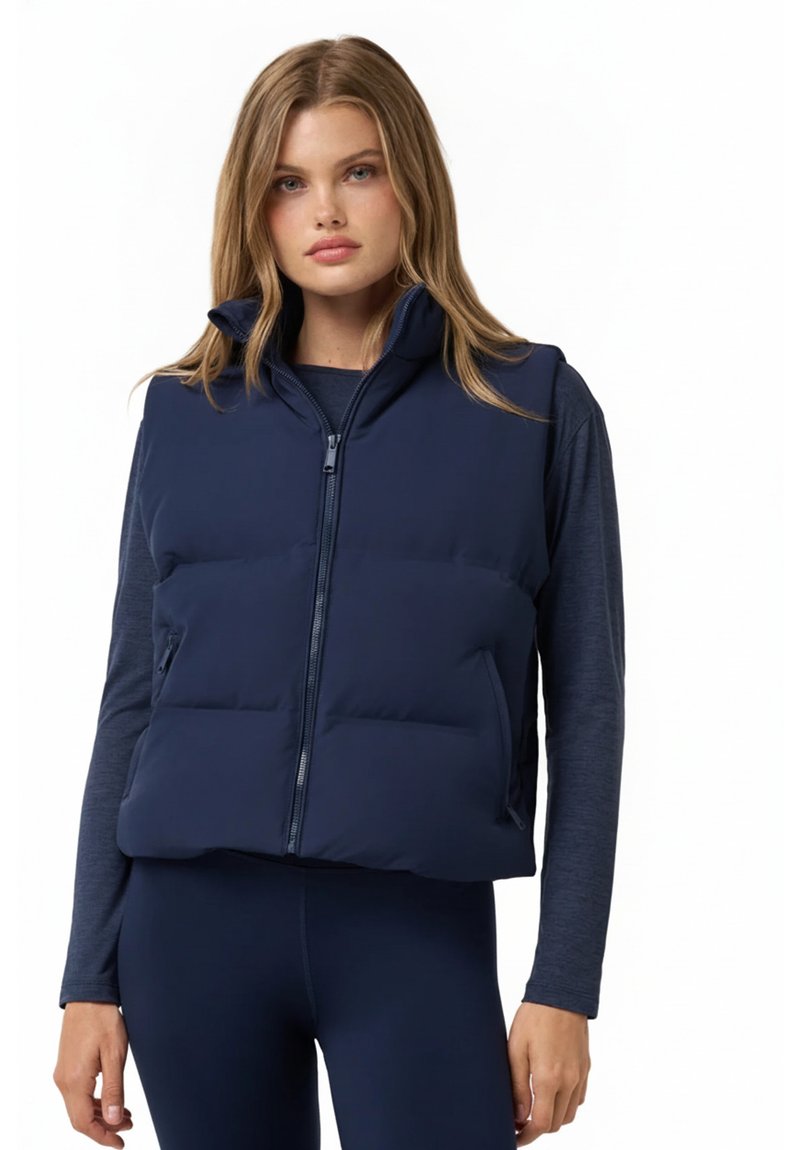 Travis Mathew Moontide Bonded 2.0 chaleco de mujer, navy blazer