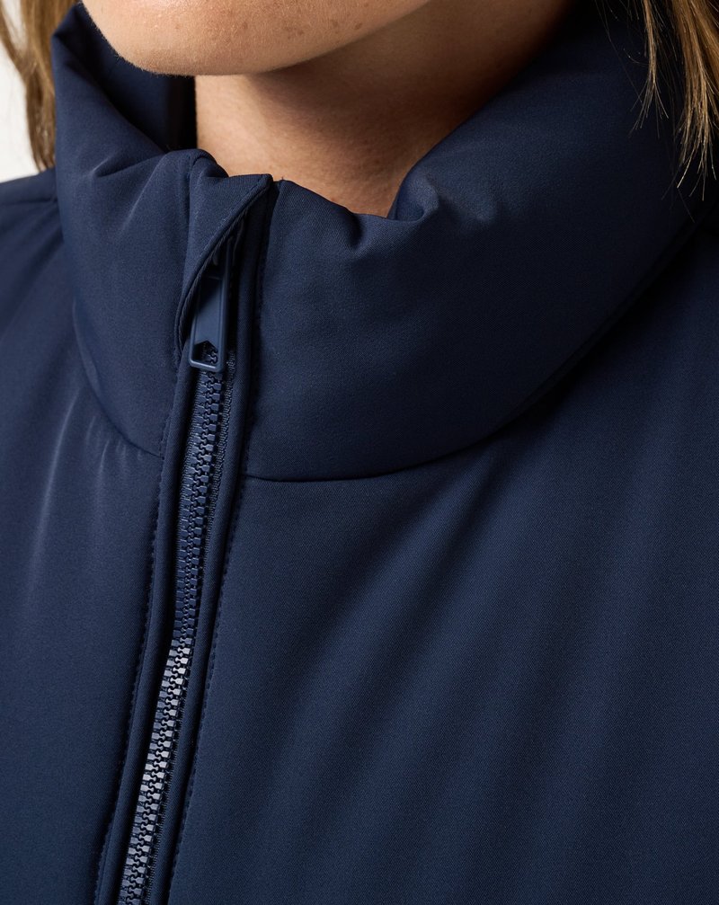 Travis Mathew Moontide Bonded 2.0 chaleco de mujer, navy blazer
