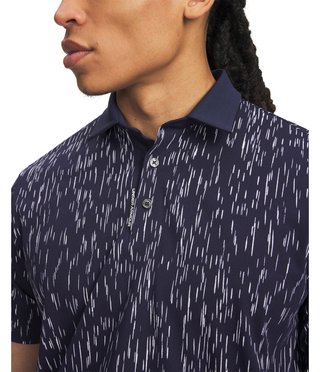Under Armour ArmourDry Printed polo de hombre, midnight navy/blanco
