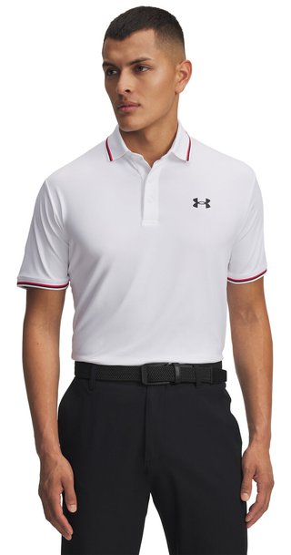 Under Armour Playoff 3.0 Rib polo de hombre, blanco