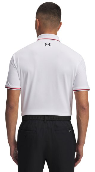 Under Armour Playoff 3.0 Rib polo de hombre, blanco