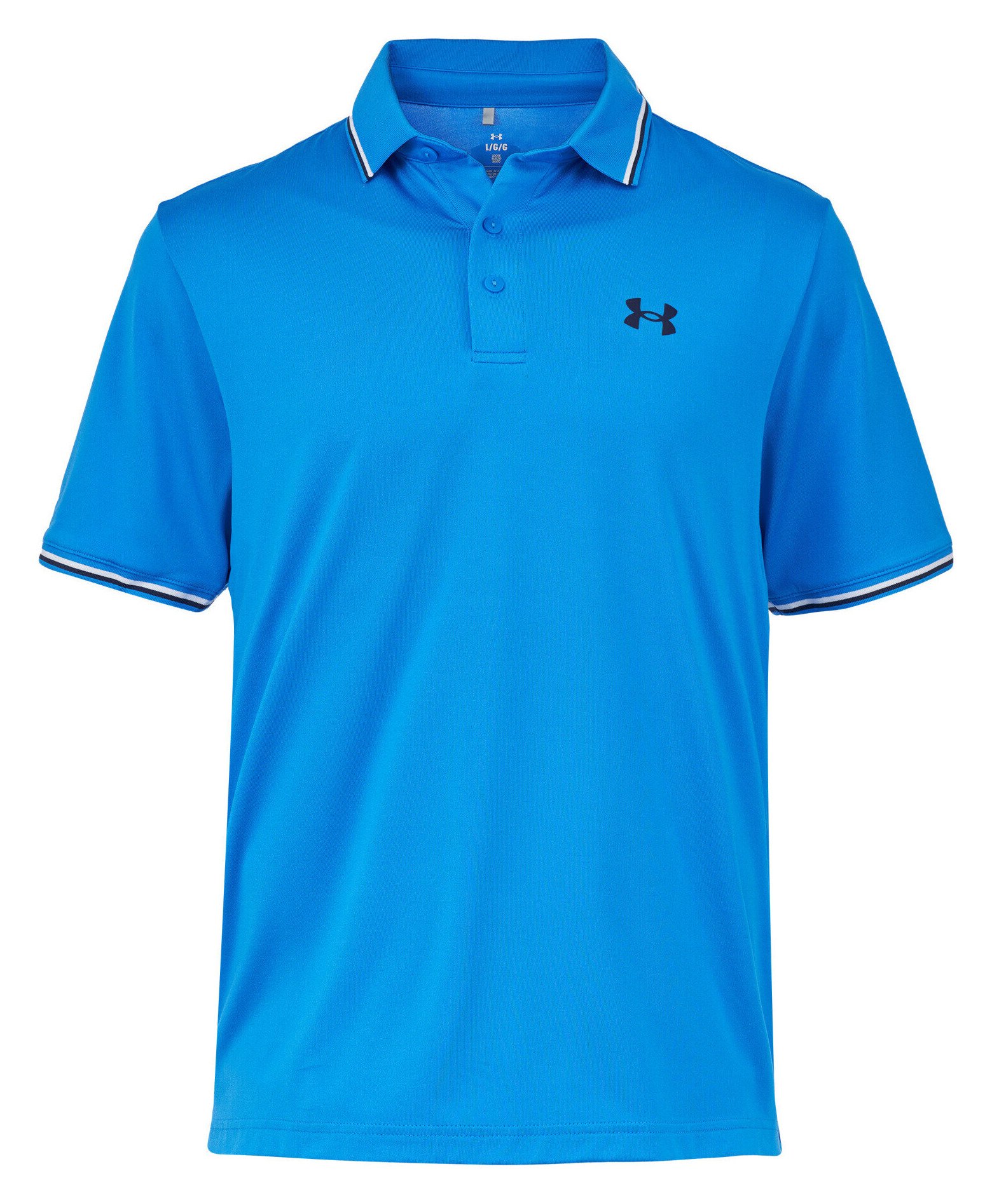 Under Armour Playoff 3.0 Rib polo de hombre, blue atlantis