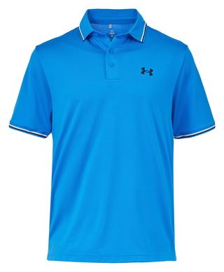 Under Armour Playoff 3.0 Rib polo de hombre, blue atlantis
