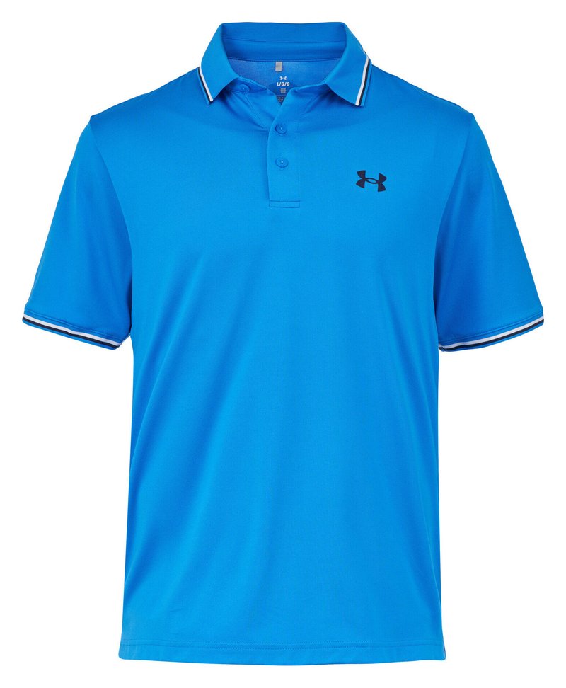 Under Armour Playoff 3.0 Rib polo de hombre, blue atlantis