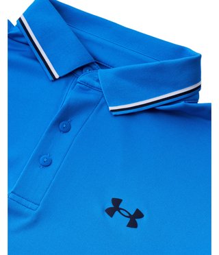 Under Armour Playoff 3.0 Rib polo de hombre, blue atlantis