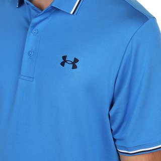 Under Armour Playoff 3.0 Rib polo de hombre, blue atlantis