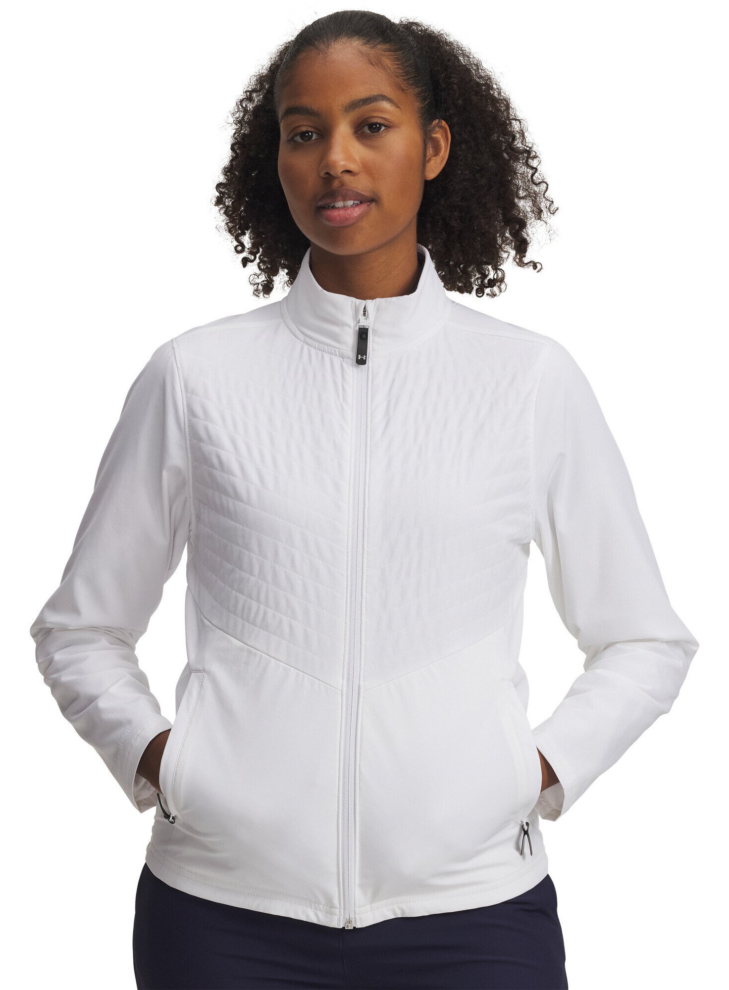 Under Armour Drive Pro FZ chaqueta de mujer, blanco/negro
