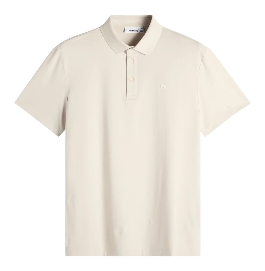 J.Lindeberg Bridge polo de hombre, moonbeam