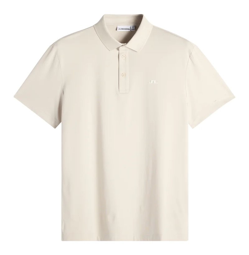 J.Lindeberg Bridge polo de hombre, moonbeam