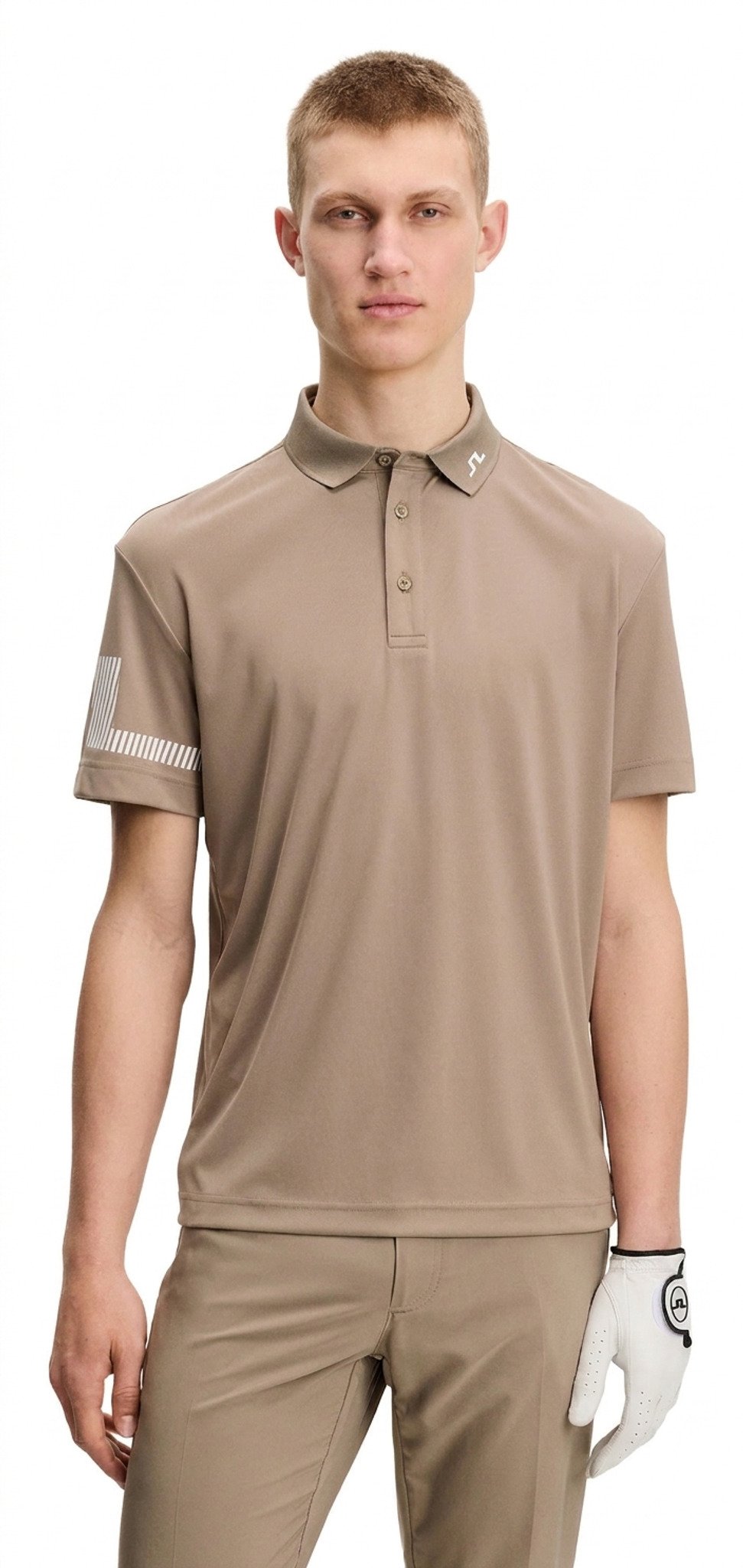J.Lindeberg Heath polo de hombre, brindle