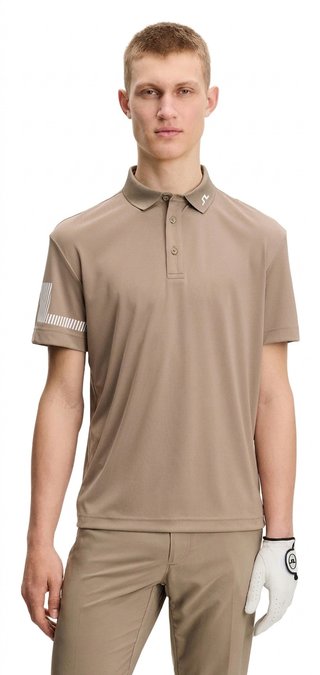 J.Lindeberg Heath polo de hombre, brindle