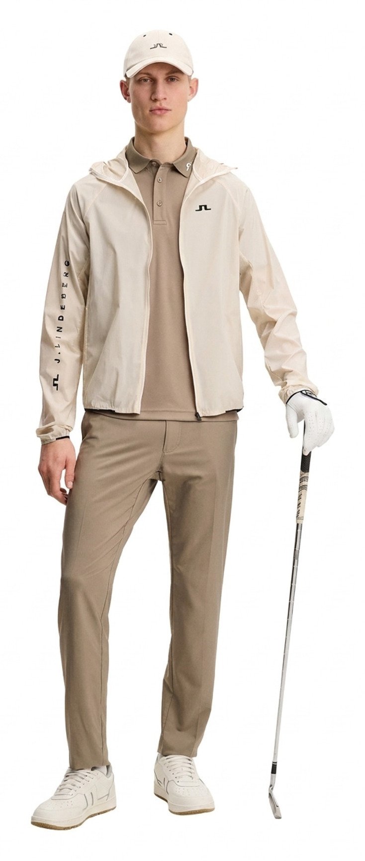 J.Lindeberg Heath polo de hombre, brindle