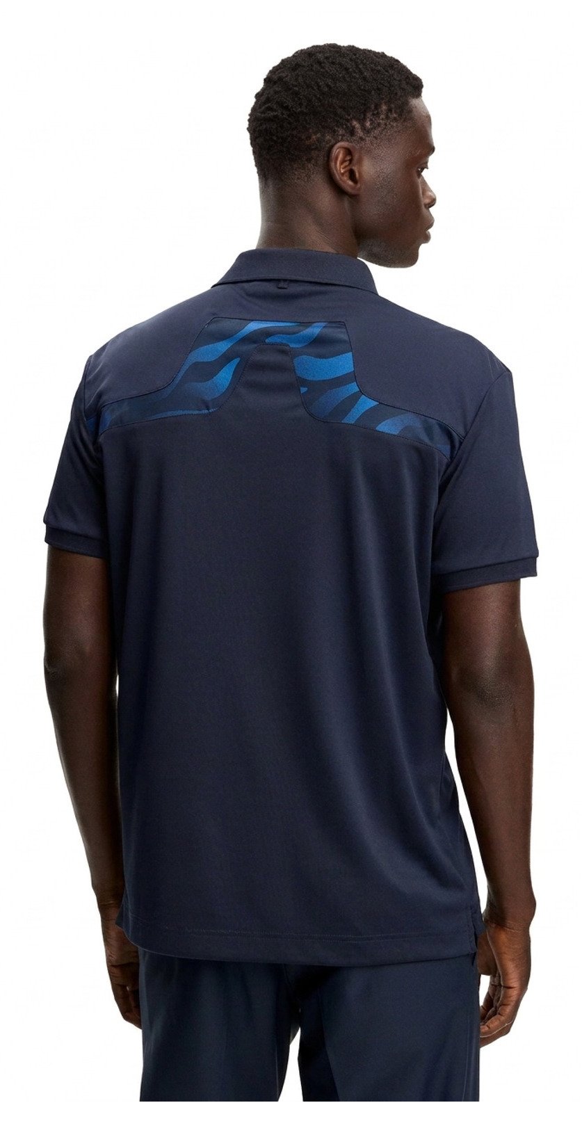 J.Lindeberg KV Print polo de hombre, JLNavy