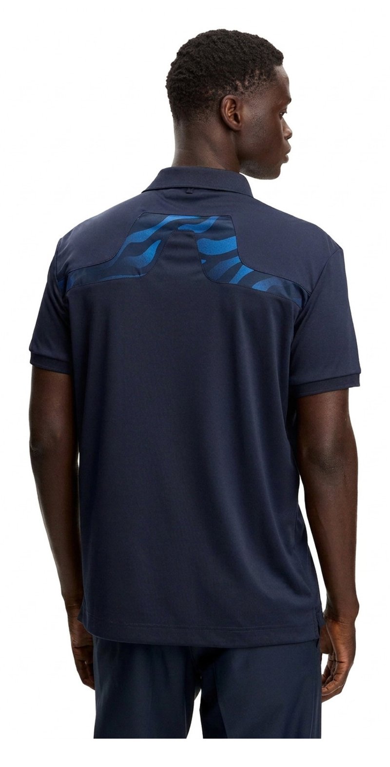 J.Lindeberg KV Print polo de hombre, JLNavy