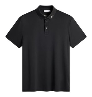 J.Lindeberg KV Print polo de hombre, negro