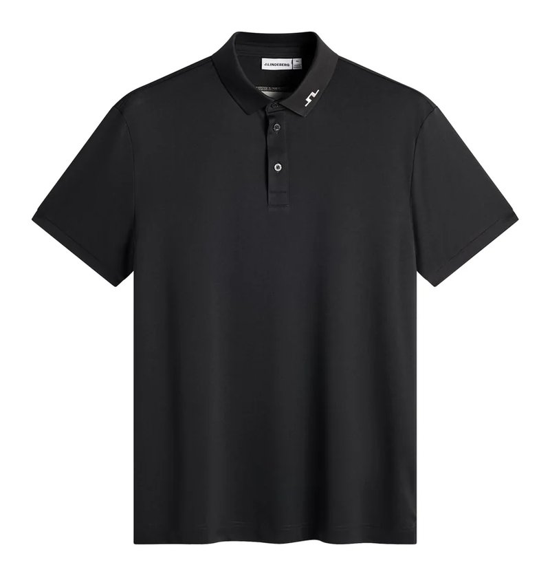 J.Lindeberg KV Print polo de hombre, negro