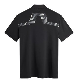 J.Lindeberg KV Print polo de hombre, negro
