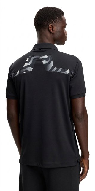 J.Lindeberg KV Print polo de hombre, negro
