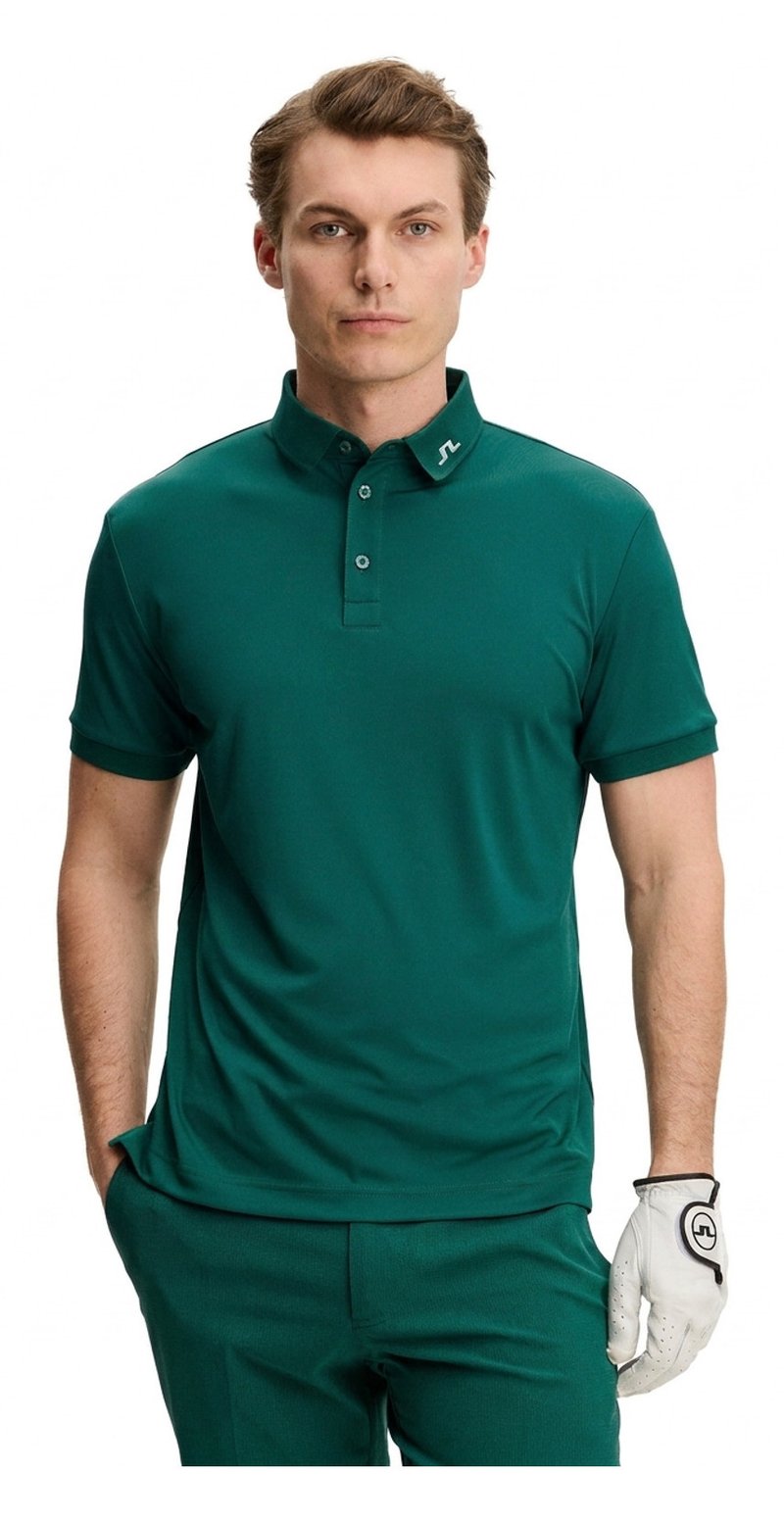 J.Lindeberg KV Print polo de hombre, forest biome