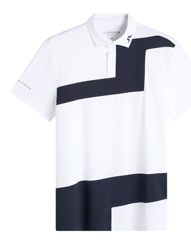 J.Lindeberg Sidd polo de hombre, blanco