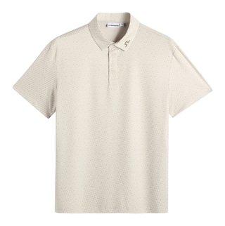 J.Lindeberg Tod Print polo de hombre, bias bridge micro moon brindle