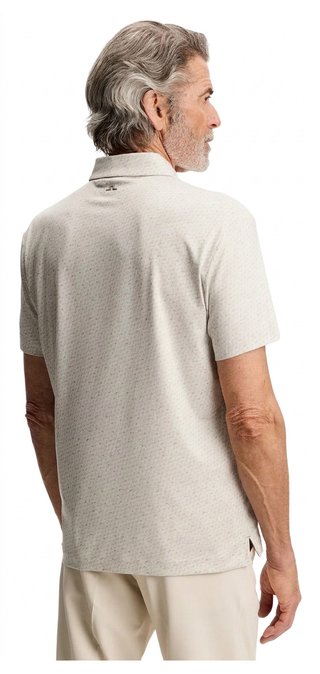 J.Lindeberg Tod Print polo de hombre, bias bridge micro moon brindle