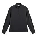 J.Lindeberg Lassy Quarter Zip Mid capa de hombre, negro