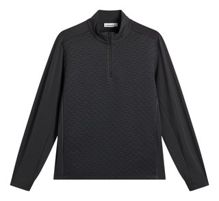 J.Lindeberg Lassy Quarter Zip Mid capa de hombre, negro
