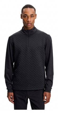 J.Lindeberg Lassy Quarter Zip Mid capa de hombre, negro