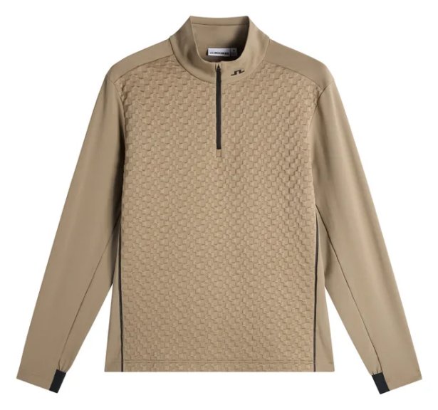 J.Lindeberg Lassy Quarter Zip Mid capa de hombre, brindle