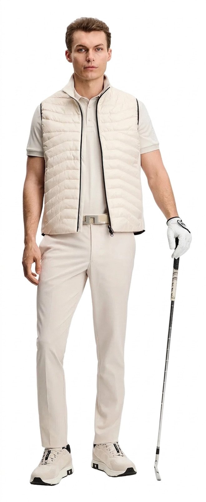J.Lindeberg Vent pantalones de hombre, moonbeam