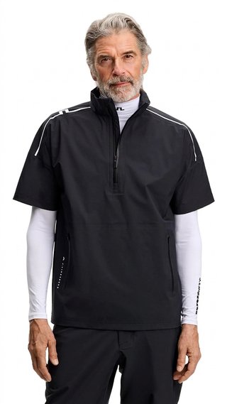J.Lindeberg Shay Rain camisa de hombre, negra